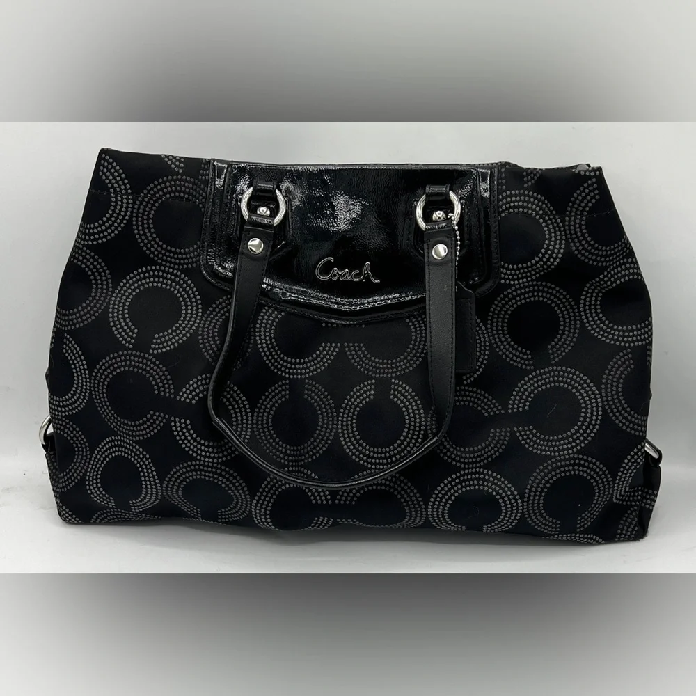 Coach Ashley Op Art Satchel - Picture 2 of 13